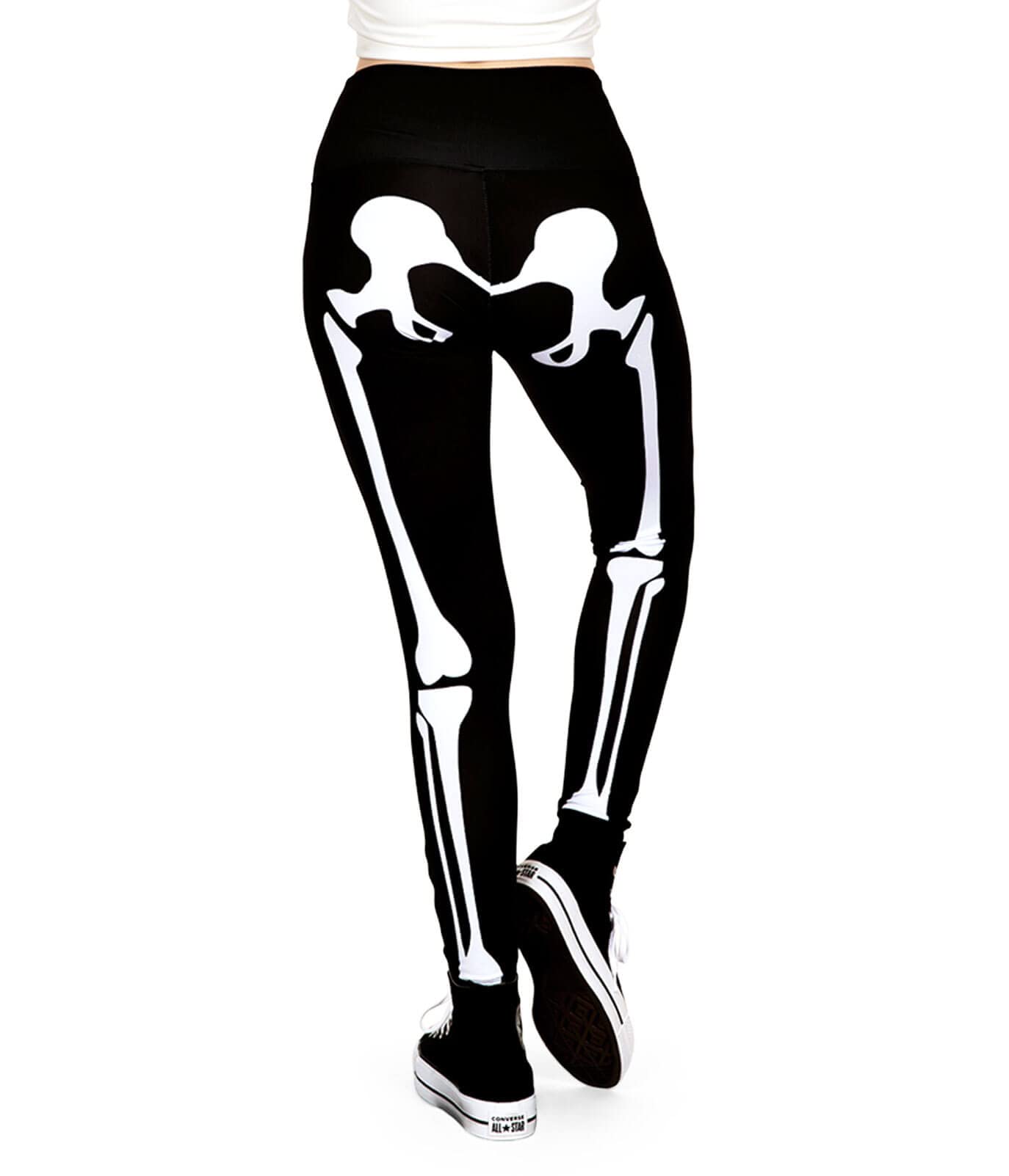 Tipsy Elves Women's Halloween Skeleton High Waisted Leggings Size Medium