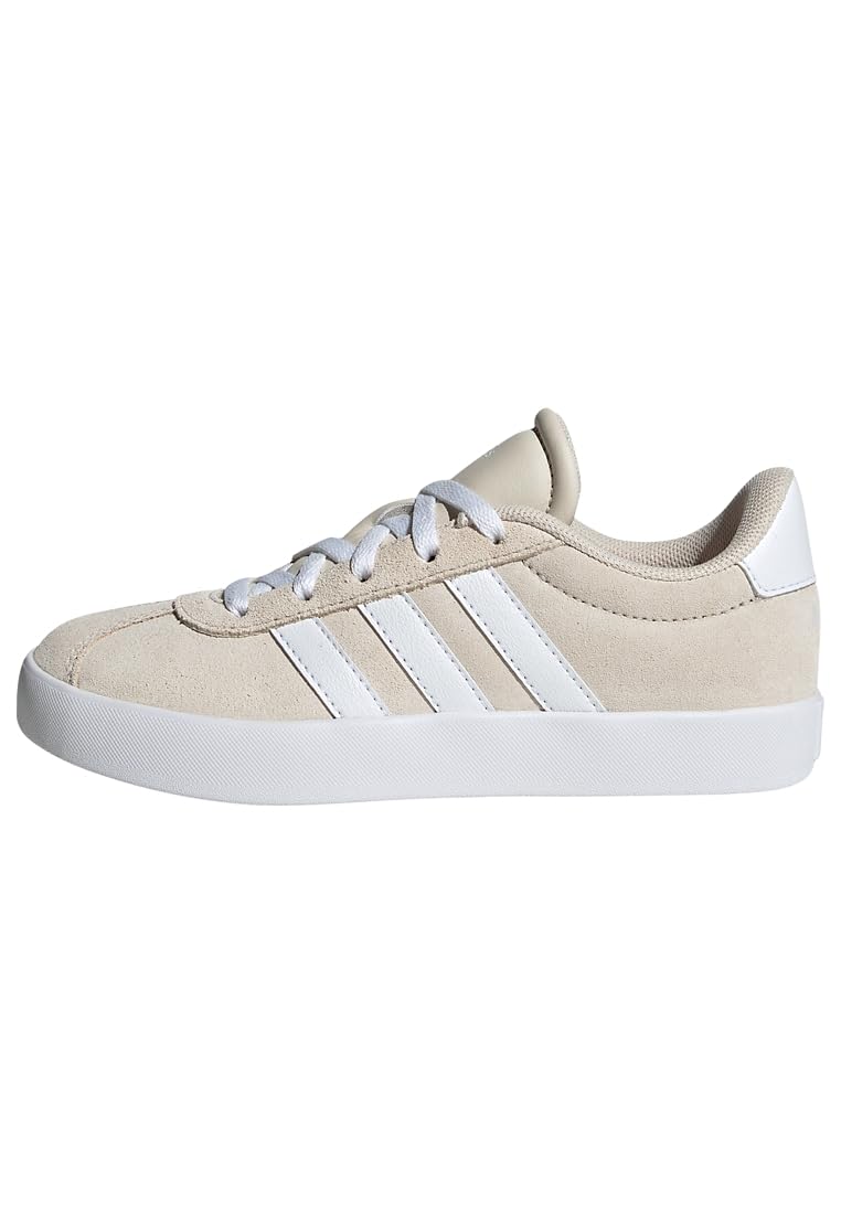 adidas Unisex Kids VL Court 3.0 Shoes, Aluminium/Cloud White/Aluminium, 6 UK