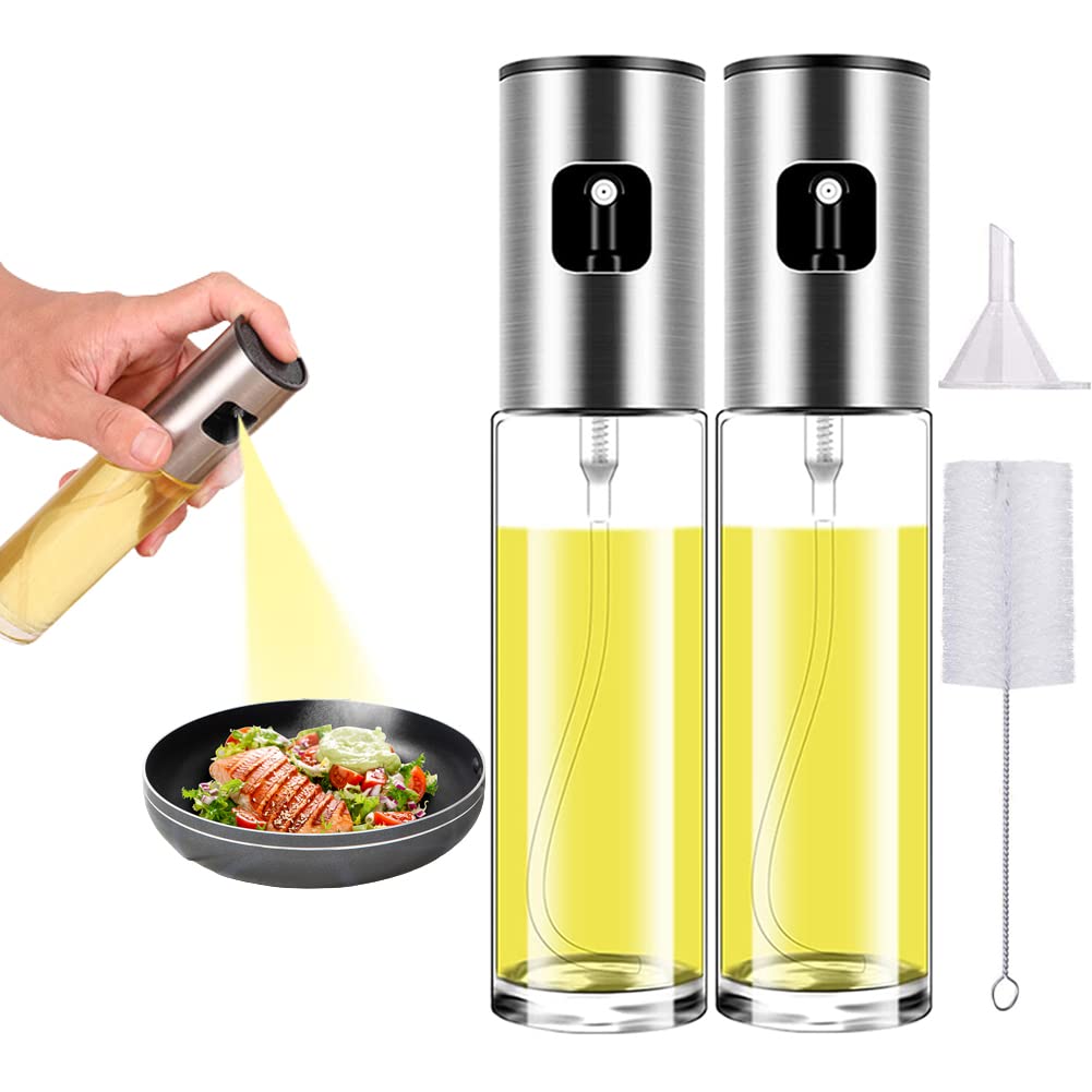 Olive Oil Sprayer for Cooking Oil Spritzer Mister for Air Fryer Canola Vinegar Vegetable Oil Portable Mini Bottle Kitchen Gadgets for BBQ/Pan/Salads/Baking (1 Pack)