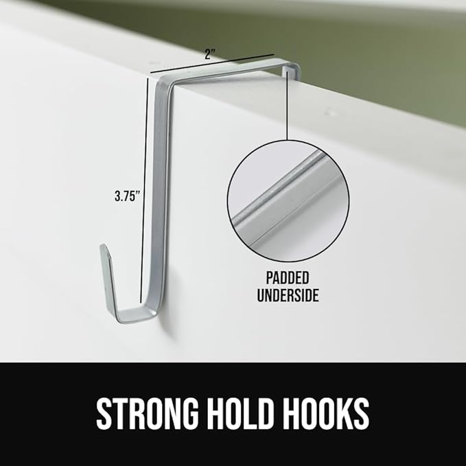 GORILLA GRIP Over The Door Organizer Storage, 5 Deep Hanging Shelves, Holds