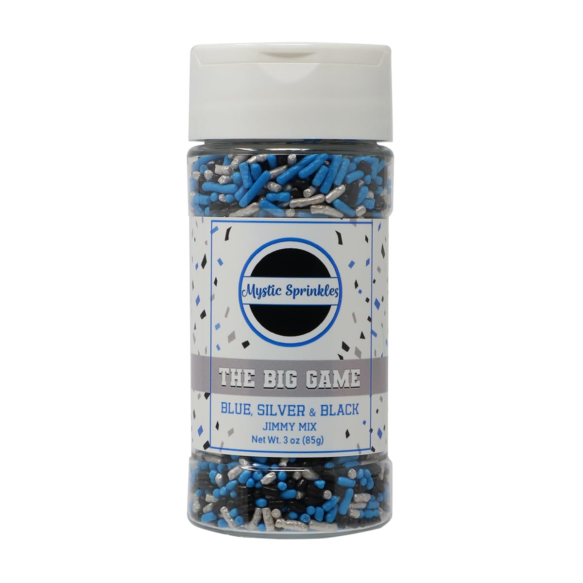 Mystic Sprinkles The Big Game Jimmy Mix 3oz Bottle (Blue, Silver & Black)