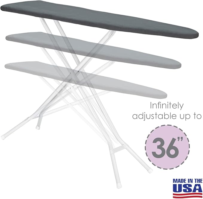Full Size Ironing Board Made in USA – Dark Grey by Seymour Home Products 4