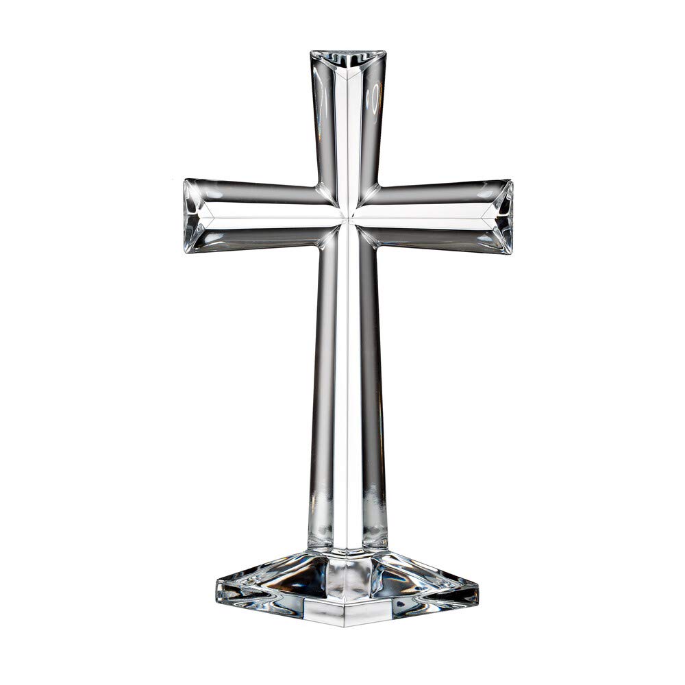 Marquis by Waterford Selah Standing Cross, 10-Inch, Clear, First Communion Gift, Baptism Gift