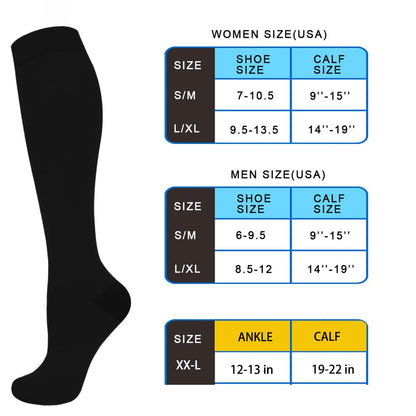 Aoliks 4 Pairs Copper Compression Socks for Women & Men 15-20 mmHg,Best Support for Nurses Running Hiking