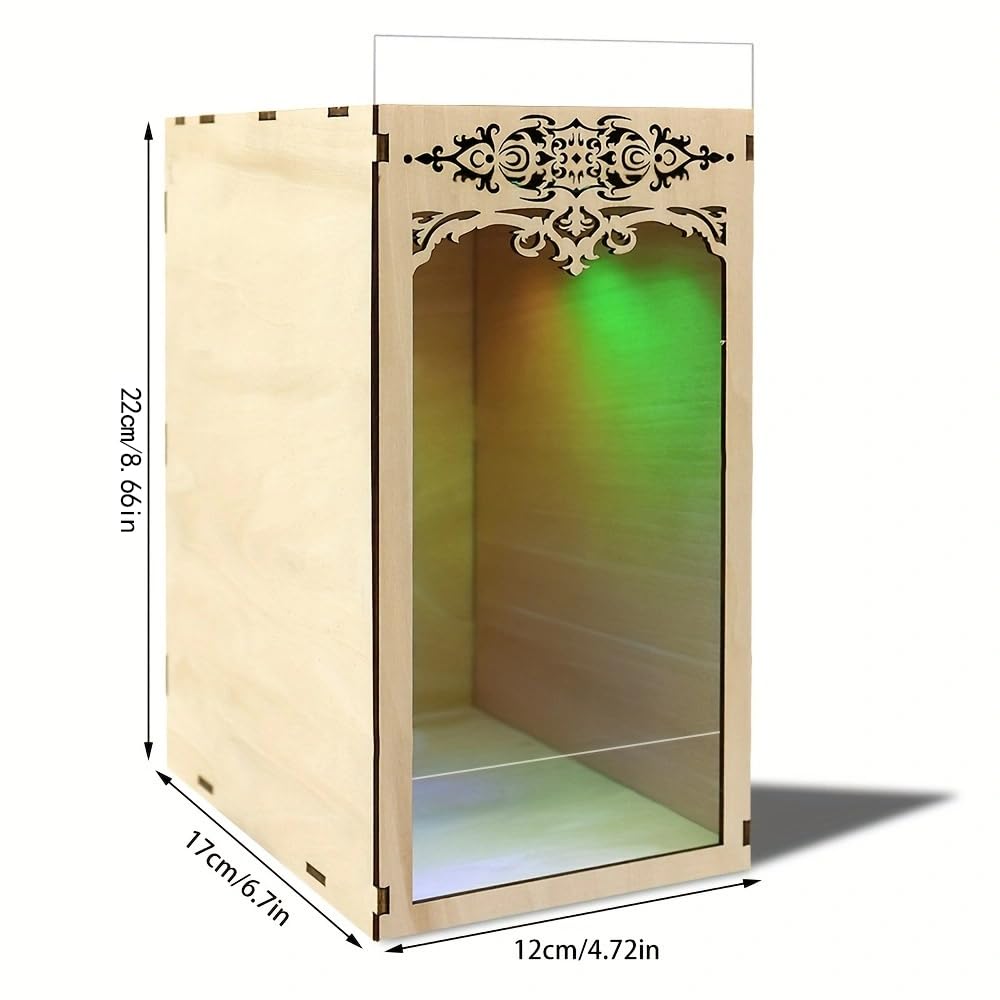 ETKVR Book Nook Kit, DIY 3D Wooden Puzzle Miniature House Kit, Simple Bookend Picture Frame Booknook