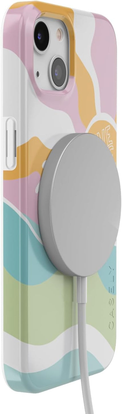 Casely iPhone 13 Case | Field of Flowers | Pastel Floral | Compatible with MagSafe | Classic Ultra Slim Design