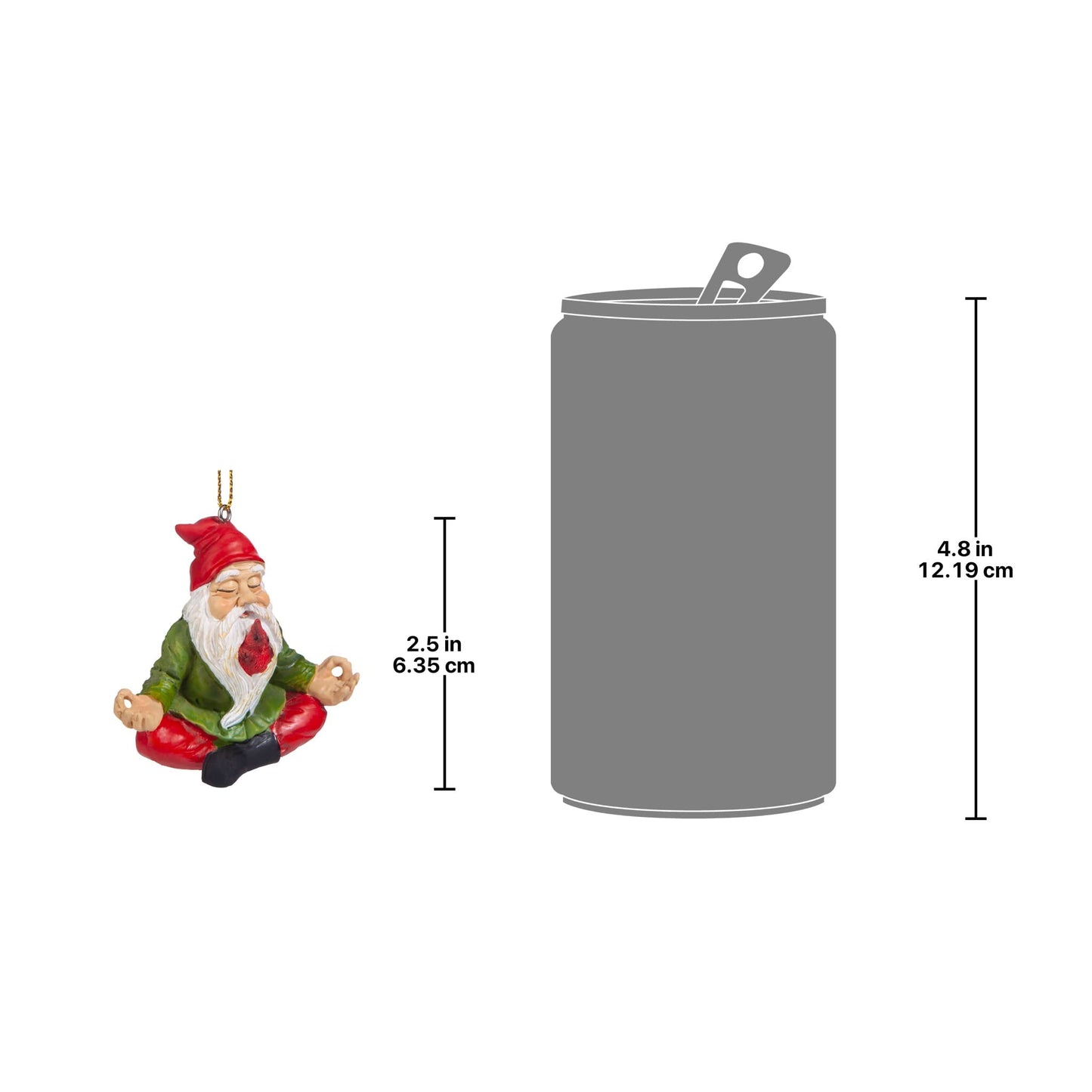 Zen Gnome Holiday Ornament: Set of 3