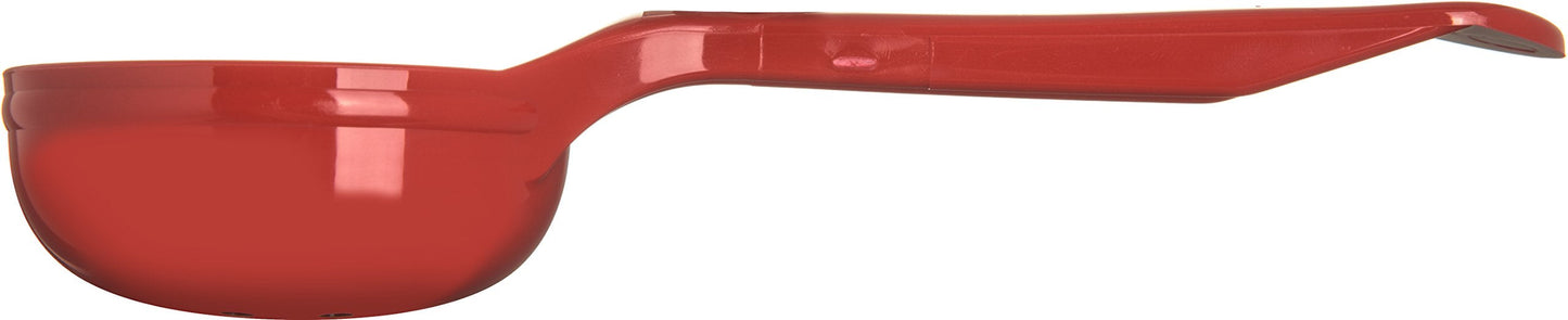 Carlisle FoodService Products 496205 Measure Miser Perforated Measuring Spoon with Short Handle, 2 Ounce, Red