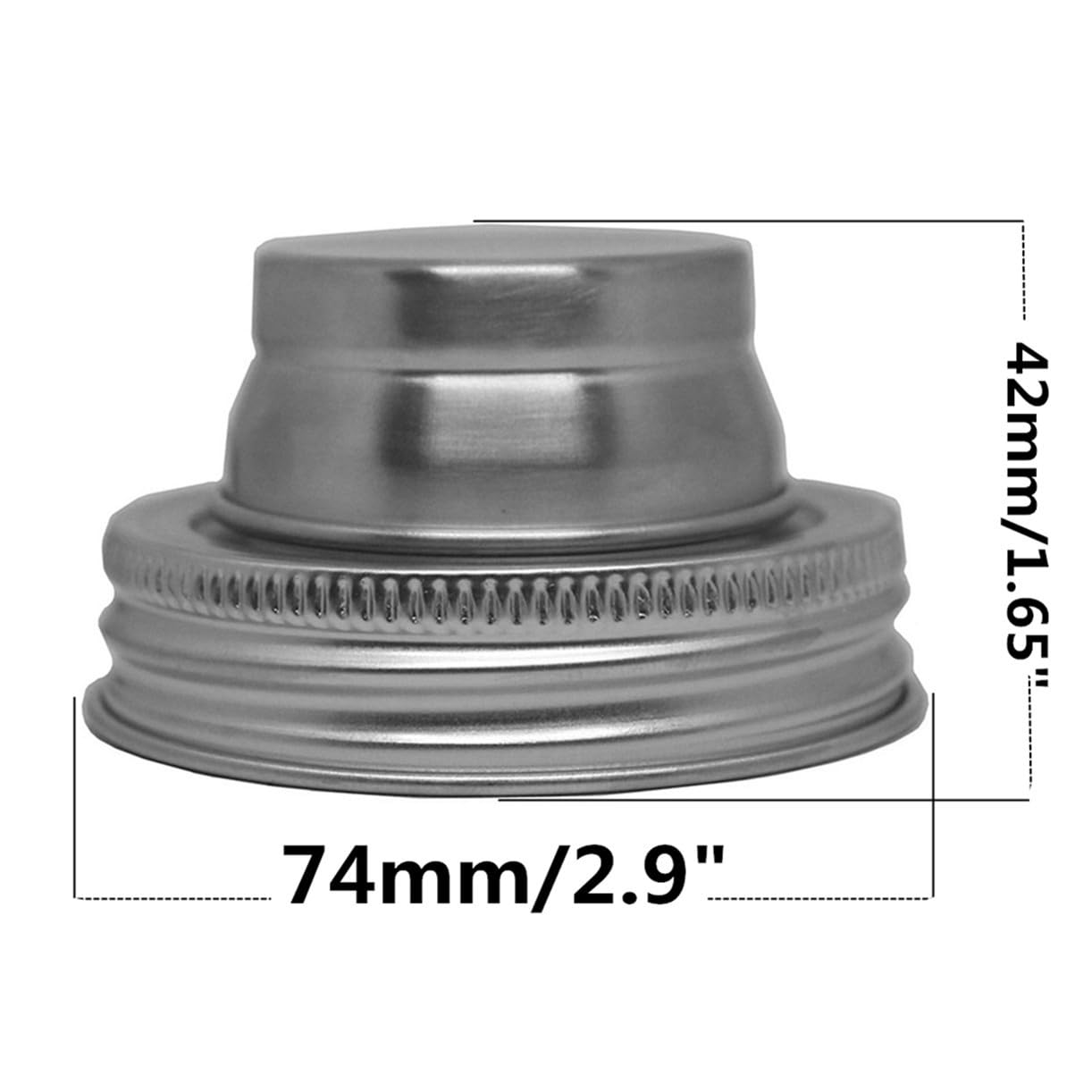 Stainless Steel Mason Jar Shaker Lids with Silicone Seals for Dredge Flour, Mix Spices, Sugar, Salt, Peppers - Fits Regular Mouth Mason Jars (4)
