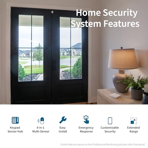 Arlo Pro 5S Spotlight Security Camera 2K HDR | Outdoor | Wireless | Dual-Band Wi-Fi Connects to Strongest Network |12X Zoom, 2-Way Audio, Siren, Color Night Vision,Live Stream(White, 4 Cameras)