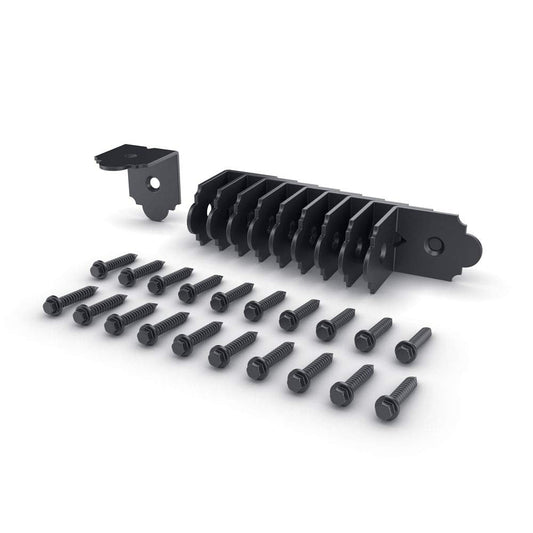 OZCO 100 Pcs Laredo Sunset Rafter Clips 2" | Decorative Angle Rafter Clips for Pergola, Deck, Pavilion and Outdoor Wood Structures | Powder-Coated Galvanized Steel Hardware