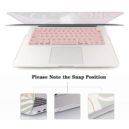 iCasso for MacBook Air 13 Inch Case 2020 2019 2018 Release A2337M1/ A1932/A2179, with Keyboard Mouse Pad Set,Desk Pad + Keyboard Wrist Rest Support+Wrist Rest, Ultra Thick Mousepad Desk Mat, Morandi