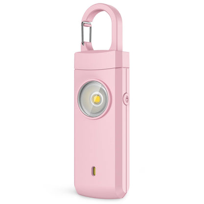 Rechargeable Personal Alarms for Women - Birthday Valentine's Day Gifts for Women, Stocking Stuffers for Teen Girl, Daughter, Safety Keychain Flashlight, Siren Alarm, Travel College Essentials (Pink)