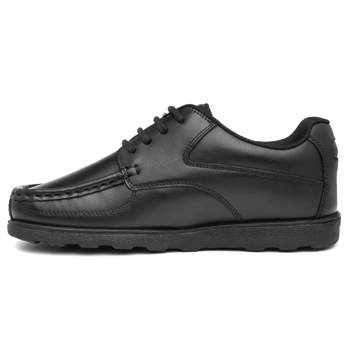 Kickers Fragma L4 E Kids Moc Toe Shoes Black 5 UK Child