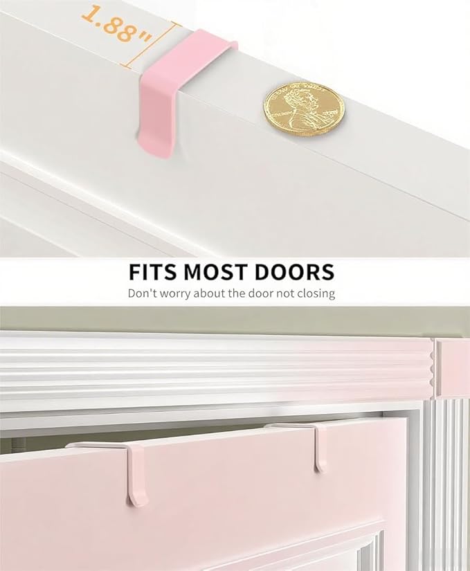 Moforoco Pink 9-Tier Over The Door Pantry Organizer, Pantry Organization and