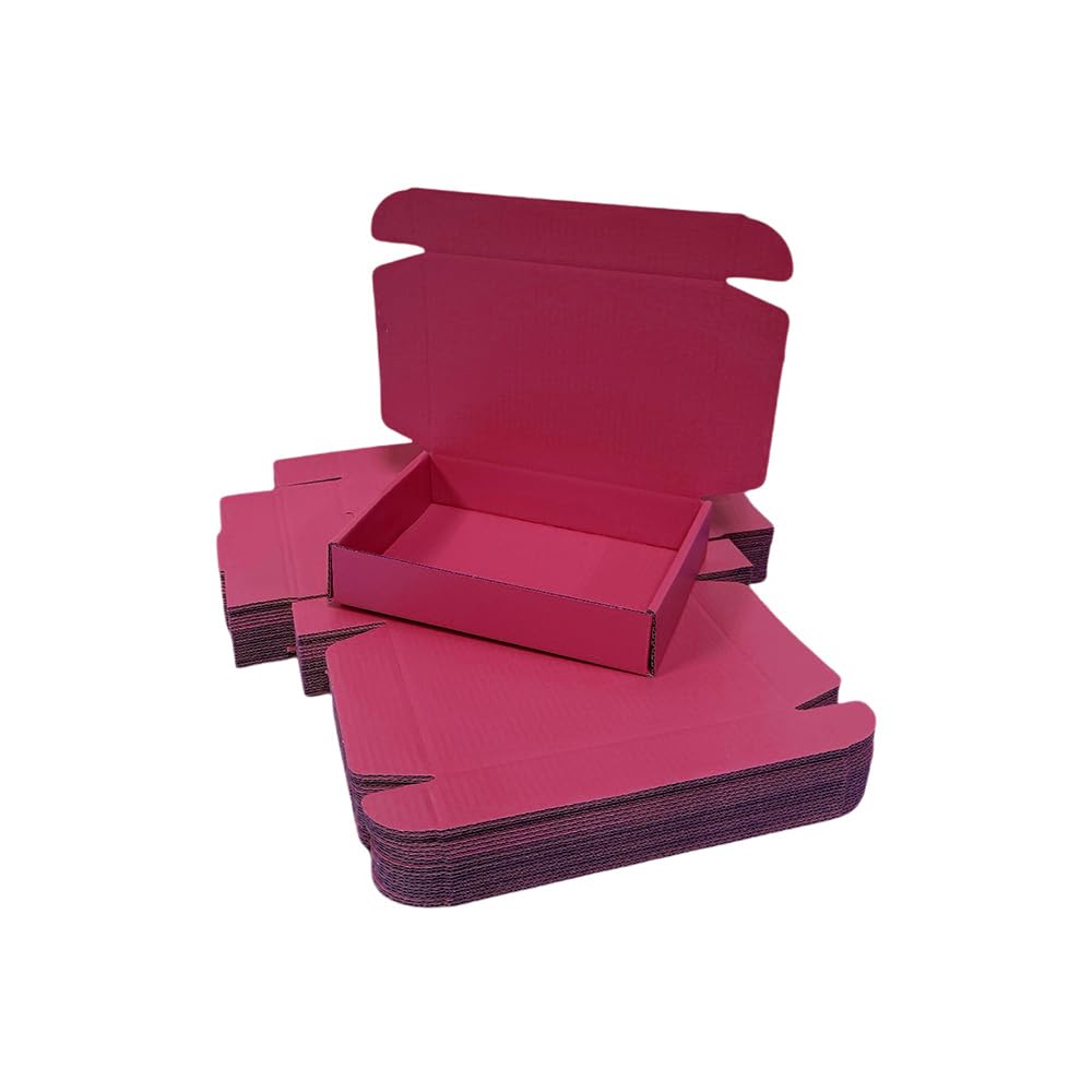 30 Pcs 9.8 x 7.9 x 2.8 inches Shipping Boxes for Small Business Cardboard Corrugated Mailer Boxes for Shipping Packaging Holidays Craft Gifts Giving Products (Cranberry)