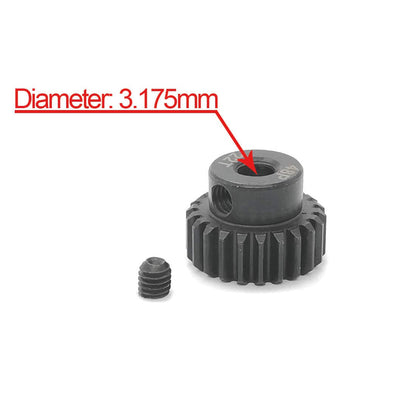 MakerDoIt 48P 19T 20T 21T 22T 23T Pinion Gear with Hex Key for 3.175mm Shaft RC Motor
