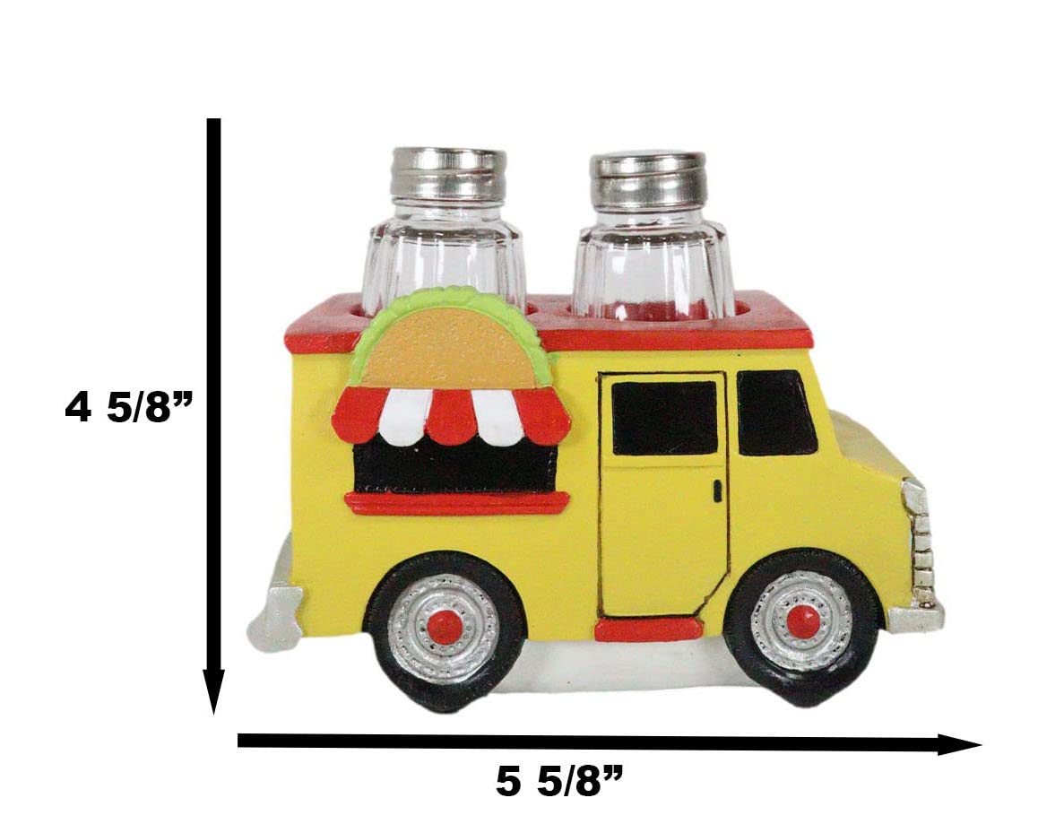 Ebros Gift Cinco De Mayo Fiesta Party Taste Of Mexico Tex-Mex Taco Food Truck Hot And Fresh Salt And Pepper Shakers Set Holder Figurine 6.25"Long Tacos Kitchen Dining Bar Countertop Table Accent