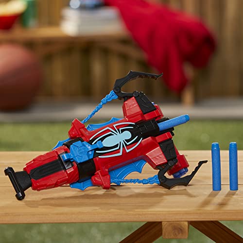 Marvel Spider-Man Spider Strike ‘N Splash Blaster, Super Hero Toys for Kids, Ages 5 and Up, Nerf Blaster for Kids, Water Blast Feature