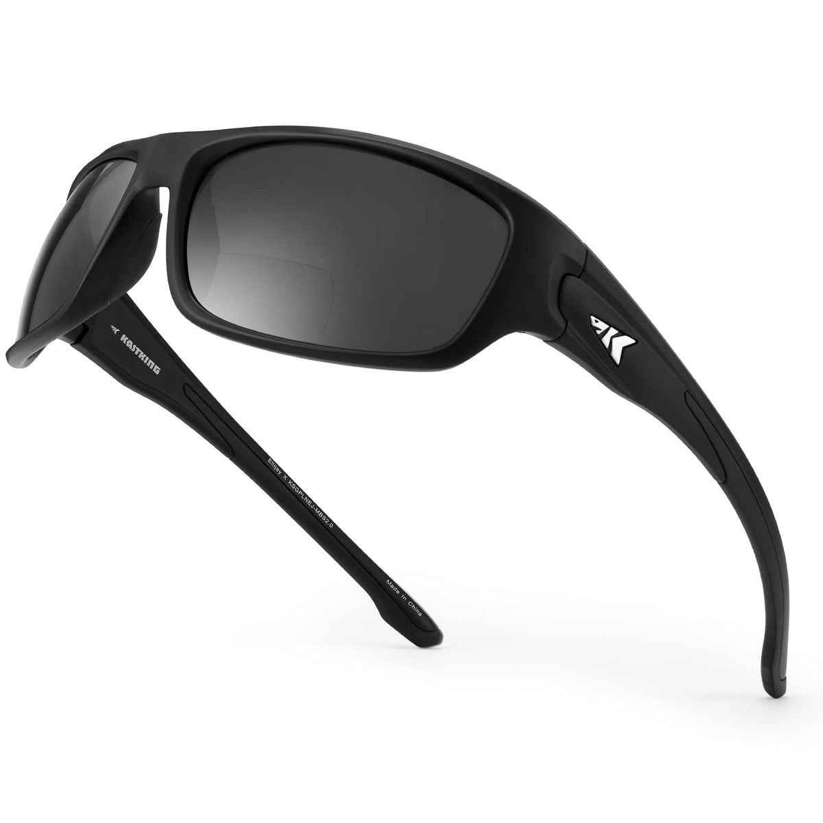 KastKing Ellijay Bifocal Polarized Sunglasses, Bi-Focal x1.5 x2.0 x2.5 Magnifications, Wrap Sport Reader Sunglasses