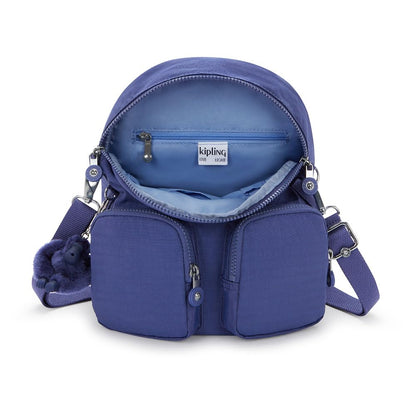 Kipling FIREFLY UP Small backpack (convertible to shoulderbag), Ocean Blue (Blue)