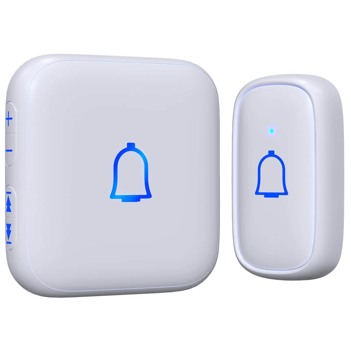 Classroom Doorbell Wireless Doorbell IP66 Waterproof 1000Ft 66 Chimes Mute Mode 115dB 7-Level Vol Loud Electric Door Bells for Home Office Classroom Kids Room Teachers & Hearing-Impaired
