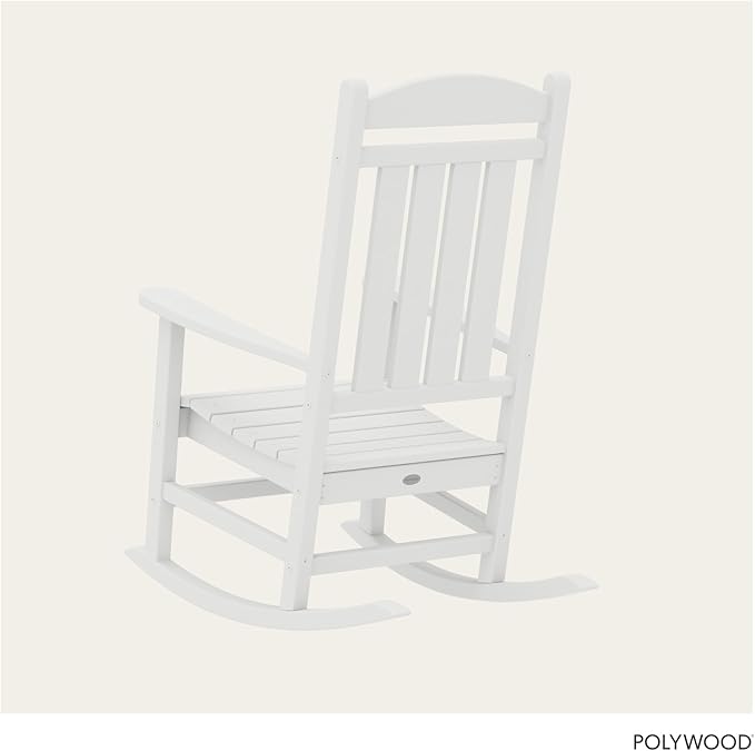 POLYWOOD Presidential Rocking Chair in White