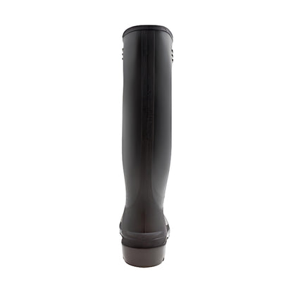DUNLOP Pricemastor - Unisex Knee High Wellington Rain Boots, Black, CE Certified Waterproof and Chemical Resistant PVC Wellies for Outdoor, Gardening and Farm Work - EU40, UK6.5