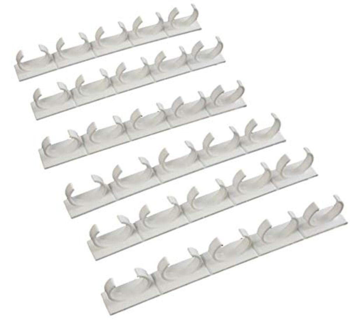 Crazy Chef Spice Clips 30 ct Spice Clips Gripper Organizer Holds 30 Spice Jars - Pantry and Inside Cabinet Organization 3M Adhesive Spice Rack
