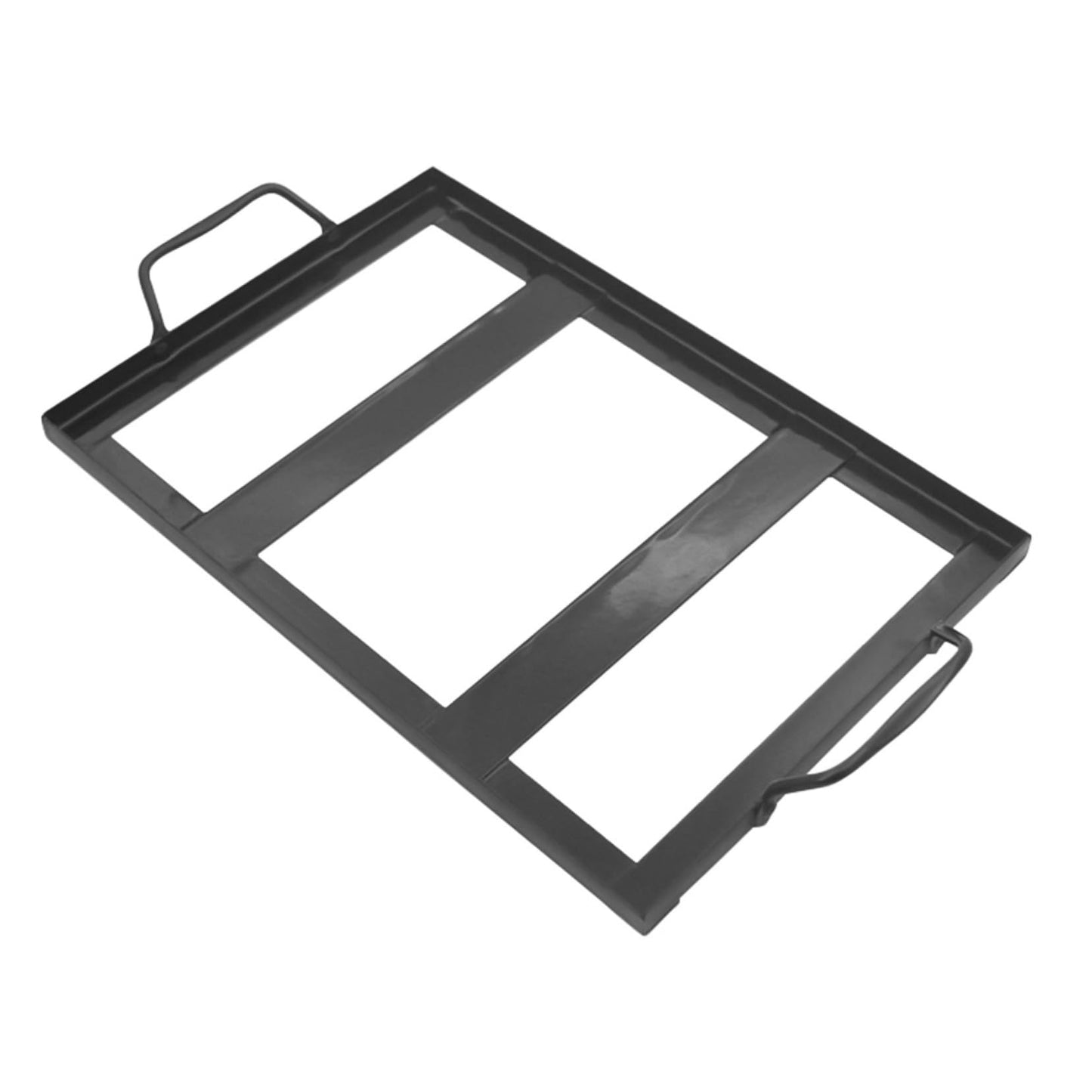 PRETYZOOM Black Enamel Salt Plate Rack for Barbecue Bbq Tool Stable Iron Grill Rack for Restaurant Home Kitchen Cooking Tray Compatible with Salt Block Slab Grilling