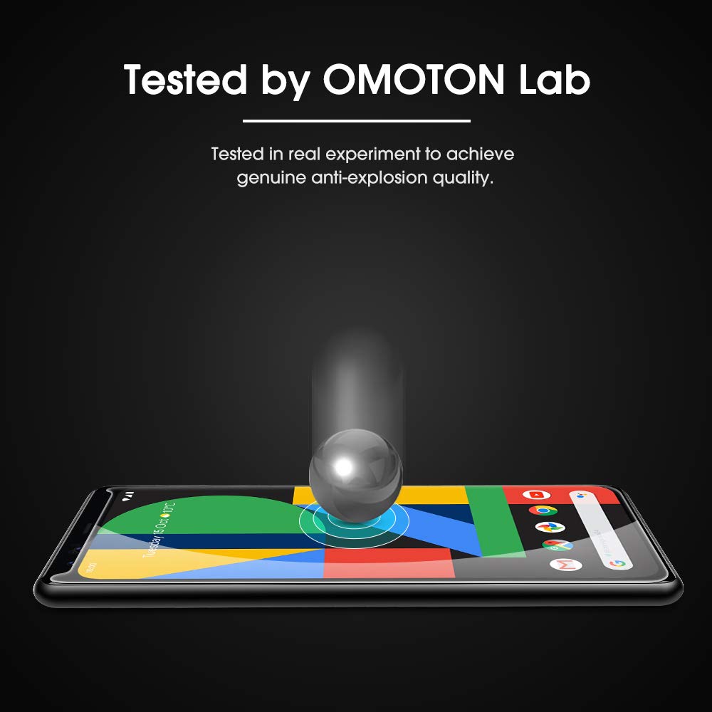 OMOTON 3+2 Pack for Google Pixel 9 Pro Screen Protector, 3 Pack Tempered Glass Screen Protector & 2 Pack Camera Lens Protector for Pixel 9 Pro 2024 6.3-inch, Case Friendly (Not for Pixel 9/9 Pro XL)