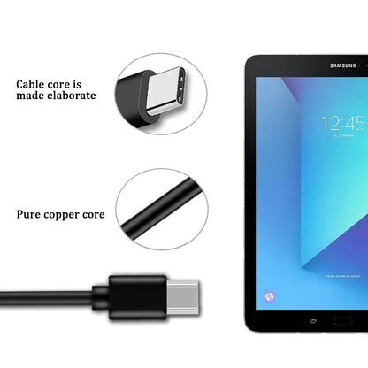 6ft USB-C to USB-A Fast Charger Cable for iPad Pro, Galaxy, MacBook Air, Nintendo Switch, Pixel, LG, Sony, OnePlus