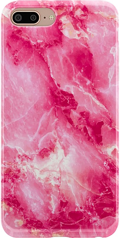 Casely iPhone 6/7/8 Plus Case | Stepping Up | Geo Rose Gold Marble | Classic Ultra Slim Design