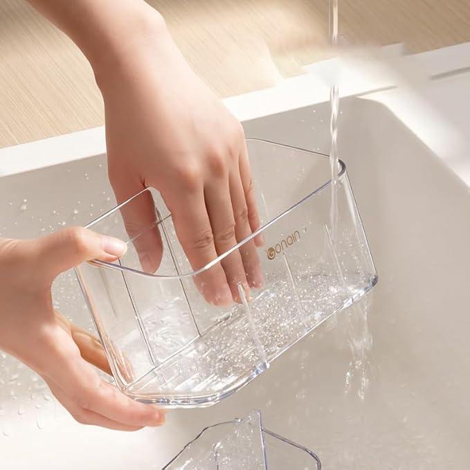 Toothbrush Holder for Bathroom Wall Mounted, 5 Slots Acrylic Toothbrush and