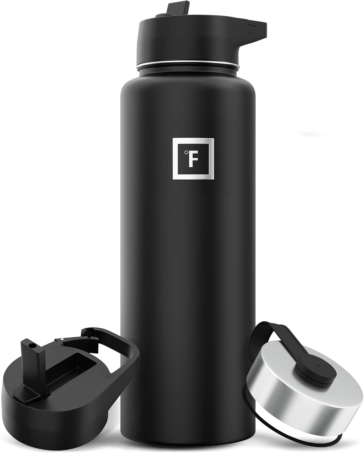 Insulated Water Bottle with Straw - 650/950/1200/1800 ml - Leakproof Double-Walled Stainless Steel Metal Drink Flask BPA-Free - Sports Travel Gym Camping Hiking Kids