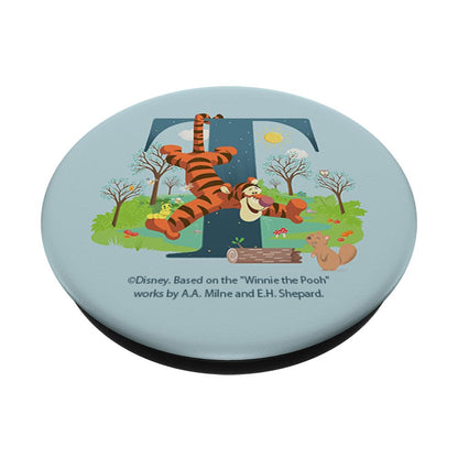 Disney Alphabet Monogram Winnie the Pooh Letter T for Tigger PopSockets Standard PopGrip