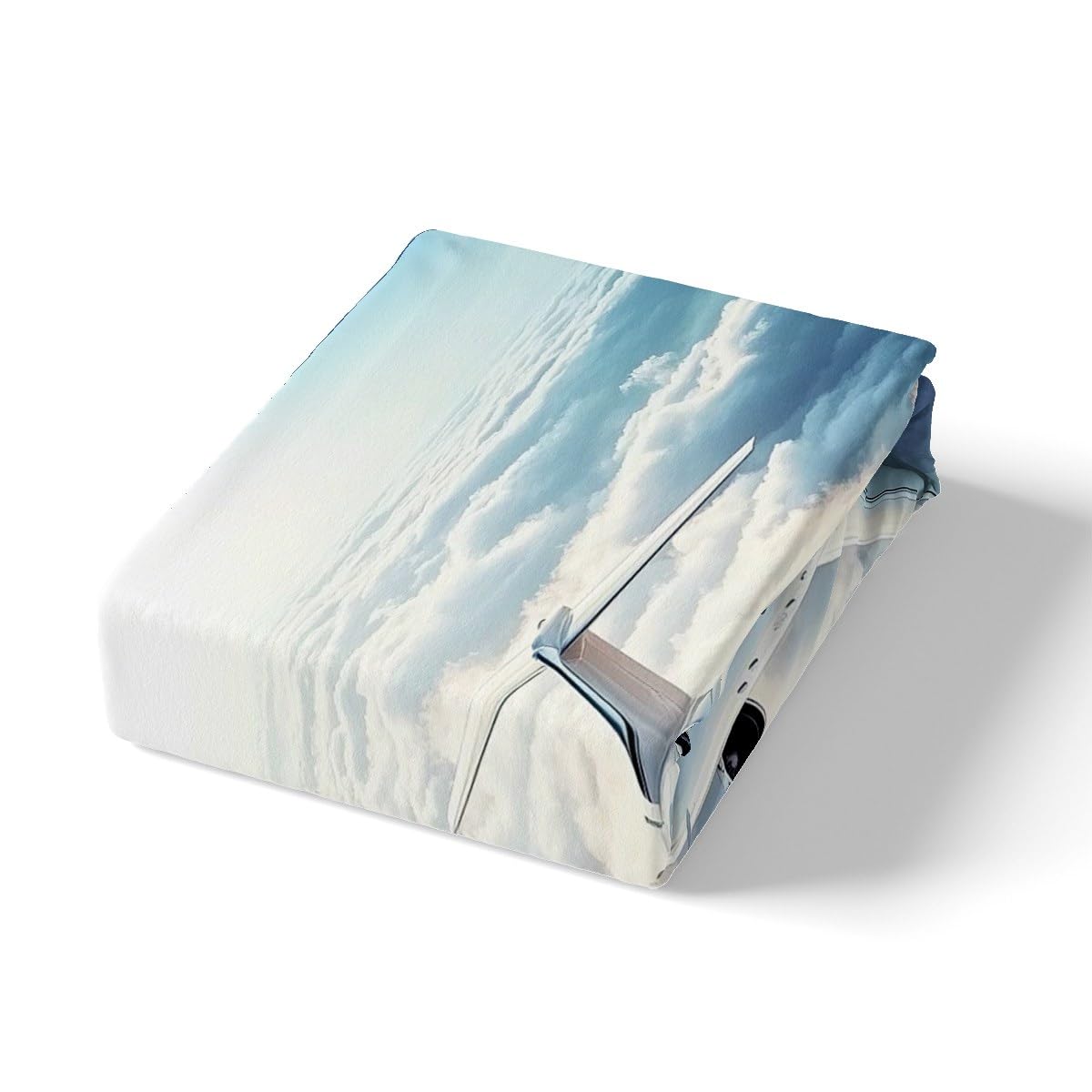 Feelyou Kids Aircraft Bedding Set Queen Size,3D Airplane Duvet Cover Boys Girls Fighter Plane Comforter Cover Sky Planes Teens Bedspread Cover Bedroom Decor Quilt Cover (No Comforter)