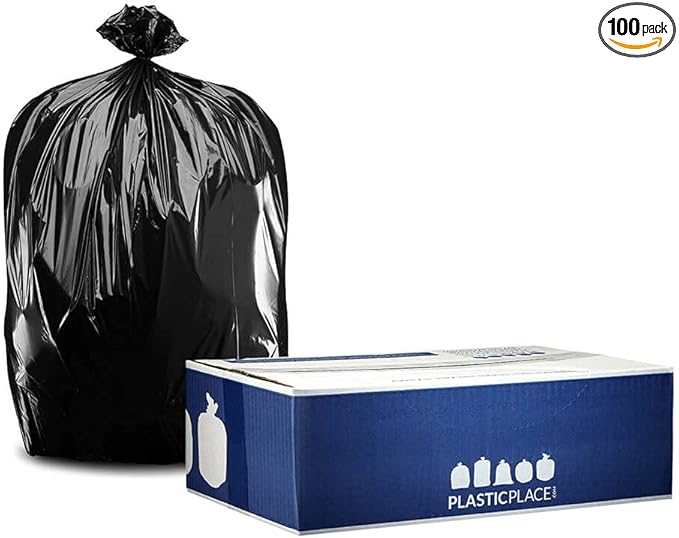 Plasticplace 40-45 Gallon Trash Bags On Rolls 1.2 Mil