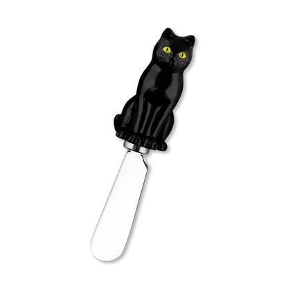 Supreme Housewares Halloween Themed Cheese Spreaders, Hand-Painted Resin Handles with Stainless Steel Blades for Spreading Cream Cheese, Butter, and Jam, Assorted Designs, Set of 4