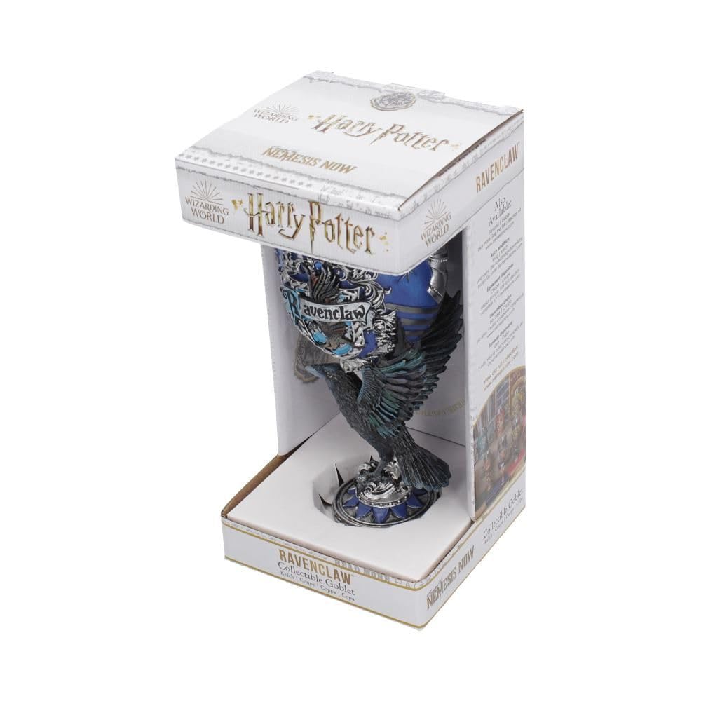 Nemesis Now Harry Potter Ravenclaw Hogwarts House Collectible Goblet, 1 Count (Pack of 1), Blue Silver,200 ml