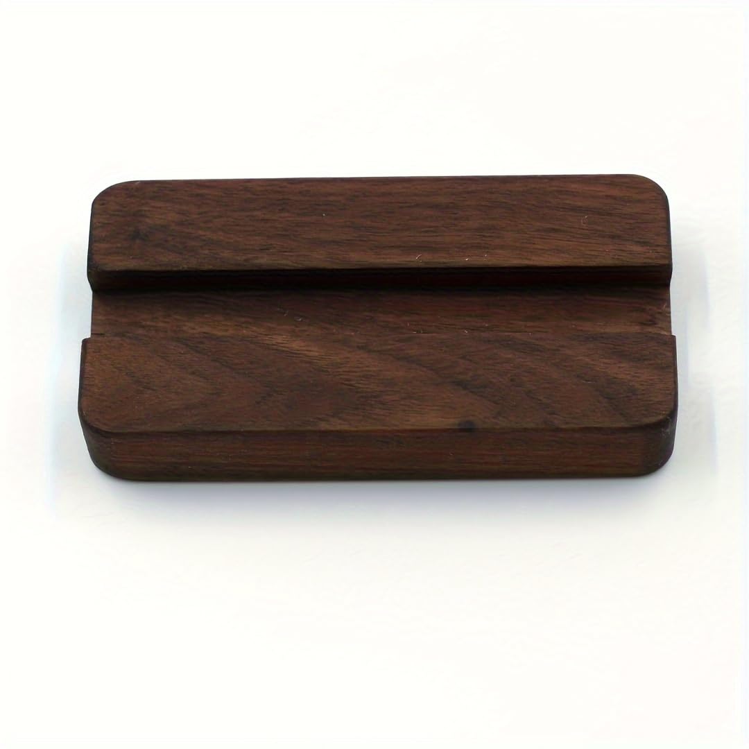 Yantric wood Business Card Holder for Desk, Wooden Creative Business Card Display for Desk, Wood Business Card Stand for Office, Tabletop ( 2pack)
