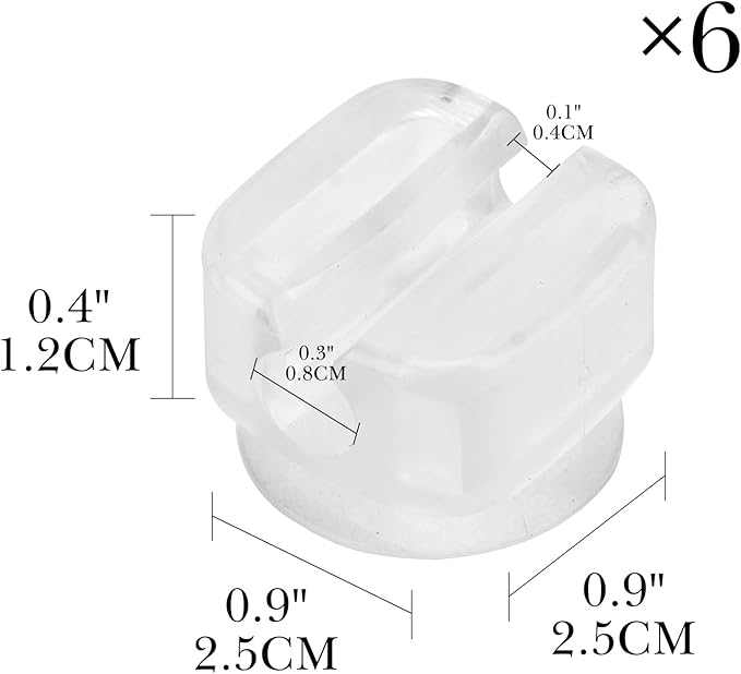 6 PCS Suction Cup Toothbrush Holder
