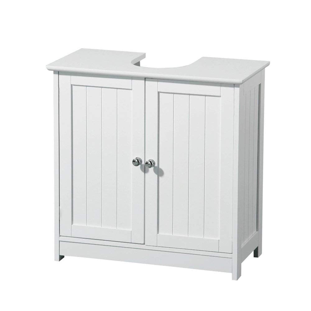 AVC Designs Bathroom Sink Cabinet Under Basin Unit Cupboard Storage Furniture White