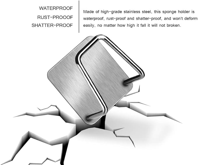 Sponge Holders for Kitchen Sink Adhesive Sponge Holder Sink Caddy Stainless