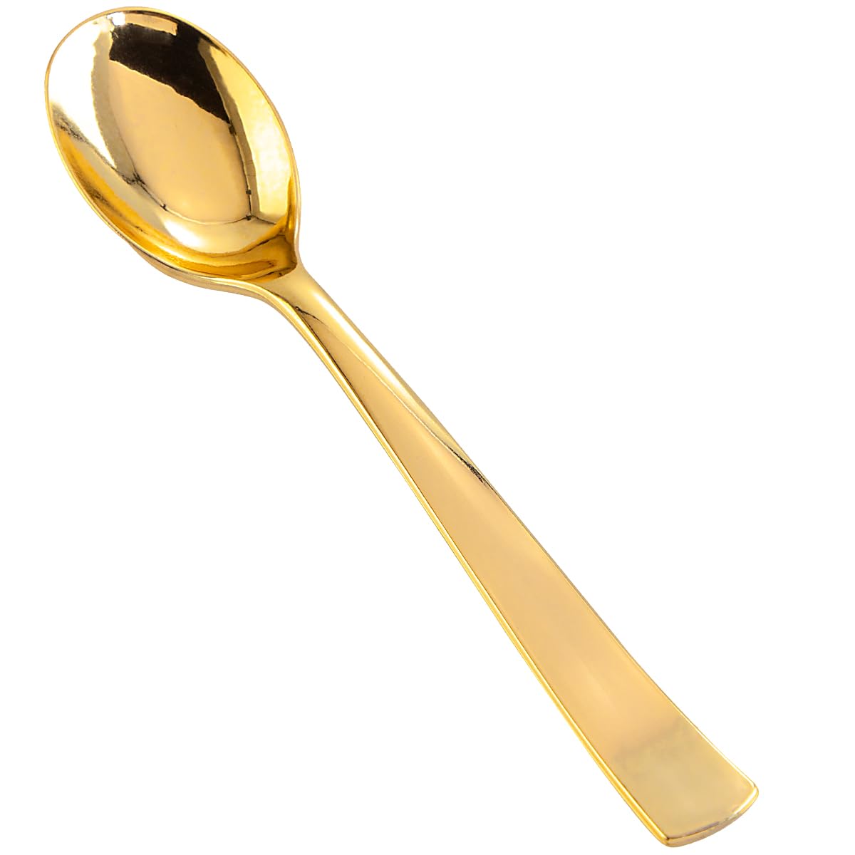 Liacere 360Pcs Plastic Spoons - 6.7 inch Heavy Duty Plastic Spoons-Heavyweight Gold Disposable Spoons-Gold Silverware for Halloween &Chrismas And Daily Using&Thanksgiving