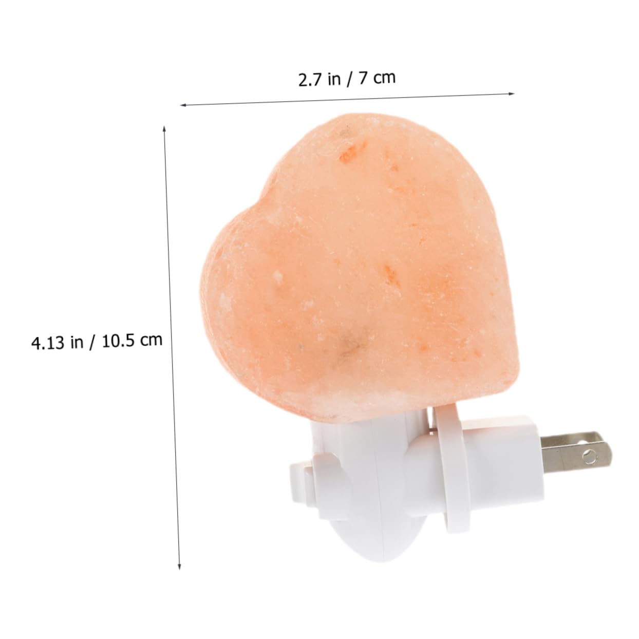 VALICLUD Himalayan Crystal Salt Night Shape LED Plug in Warm Glow Home Decoration for Bedroom Bathroom Corridor Yoga Meditation