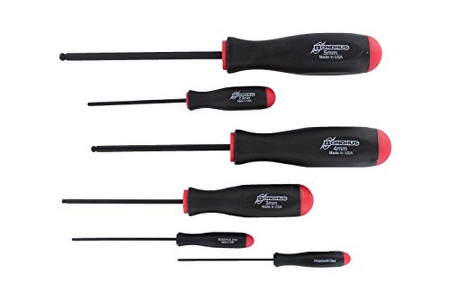BONDHUS, BSX6MM BALLDRIVER HEX Set 1.5MM-5MM, 10686