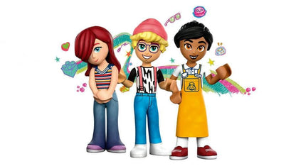 LEGO Friends Heartlake City Café Toy for Kids, Bakery Building Set, Birthday Gift Idea for 6 Plus Year Old Girls and Boys, with 3 Mini-Dolls and a Dog Figure 42618