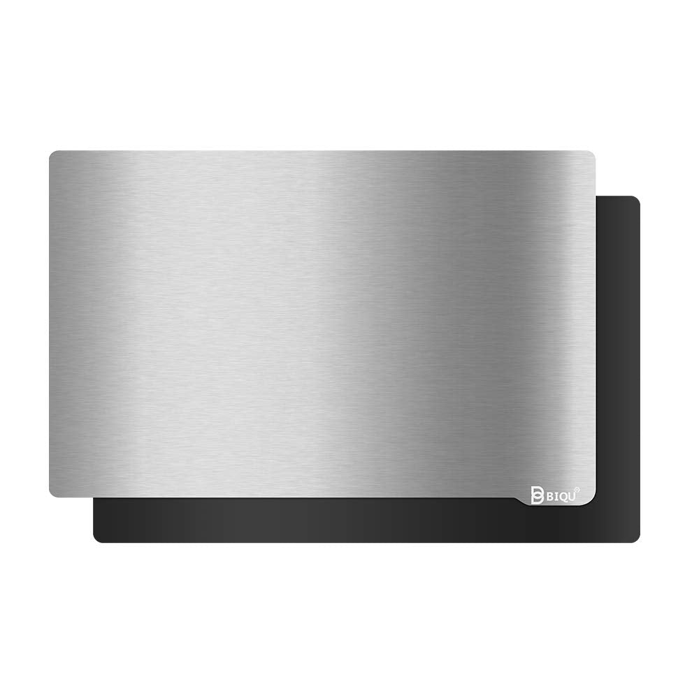 BIGTREETECH Resin Build Plate+Magnetic Sheet,202X128mm Resin Flexible Steel Plate Flex Bed for Anycubic Mono X,Anycubic Photon X,Smart kumitsu KL9 3D Printer(8x5inch),Sliver
