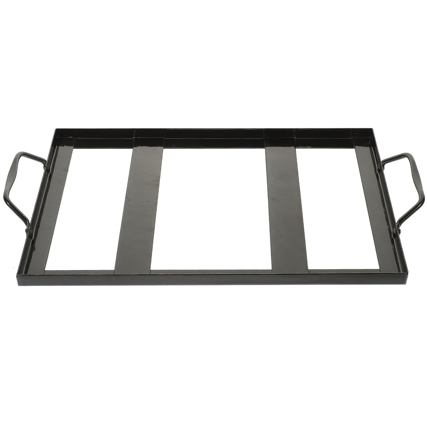 YARNOW Himalayan Salt Cooking Block Tray Holder Metal Steel Himalayan Rock Salt Block Cooking Plate Tray for Cooking Grilling Cutting Serving 8"x12" Grilling Tool Essential
